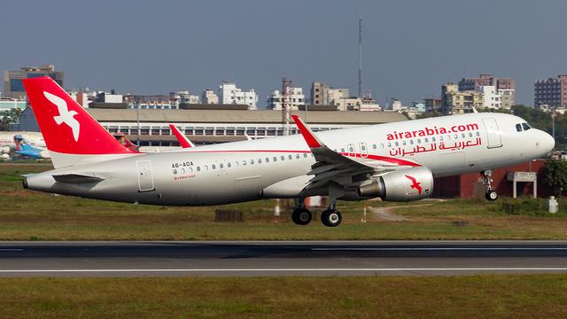 A6-AOA:Airbus A320-200:Air Arabia